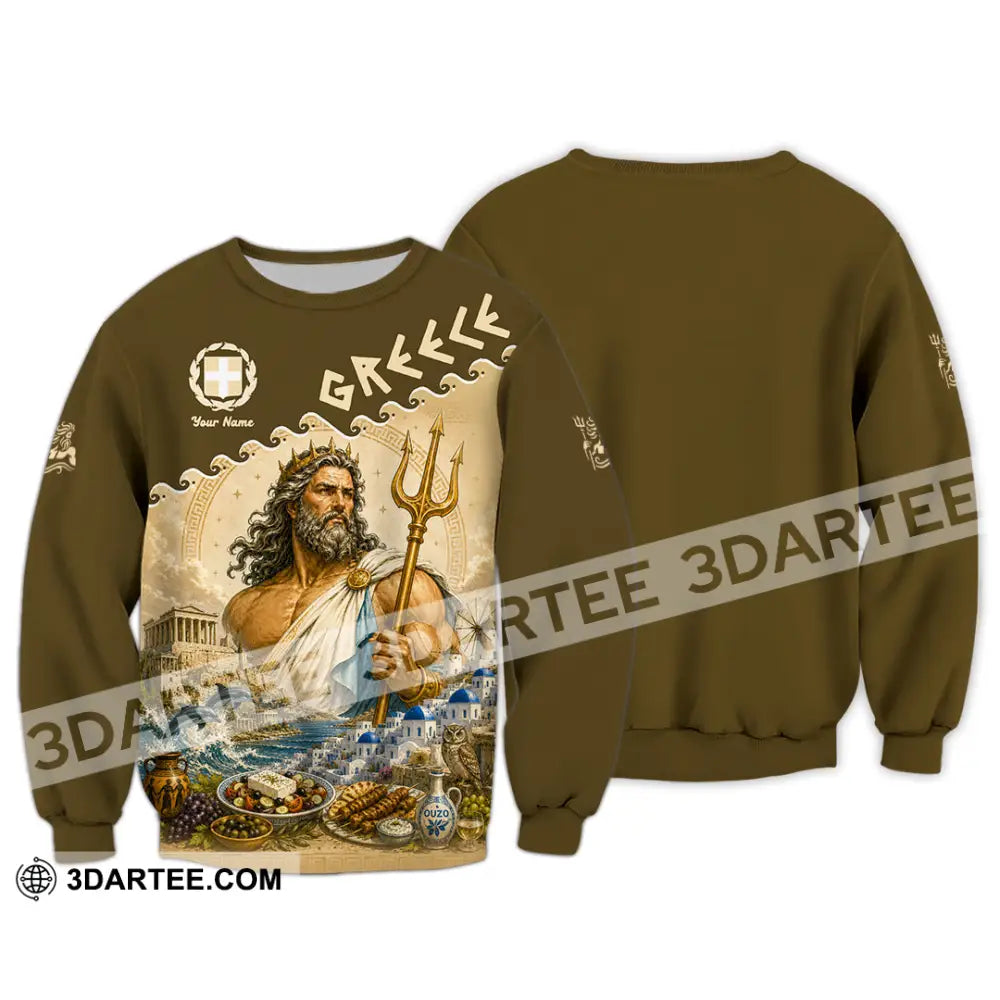 Unisex Shirt - Custom Greece Shirt - Long Sleeve / S - T-shirt