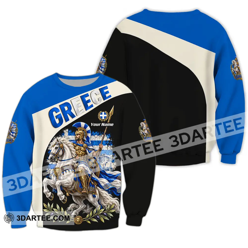 Unisex Shirt - Custom Greece Shirt - Long Sleeve / S - T-shirt