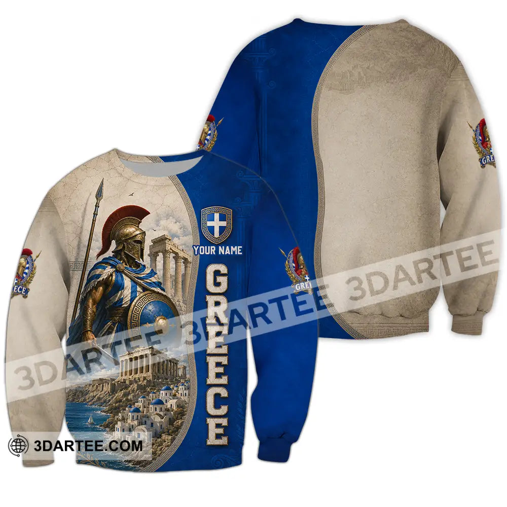 Unisex Shirt - Custom Greece Shirt - Long Sleeve / S - T-shirt