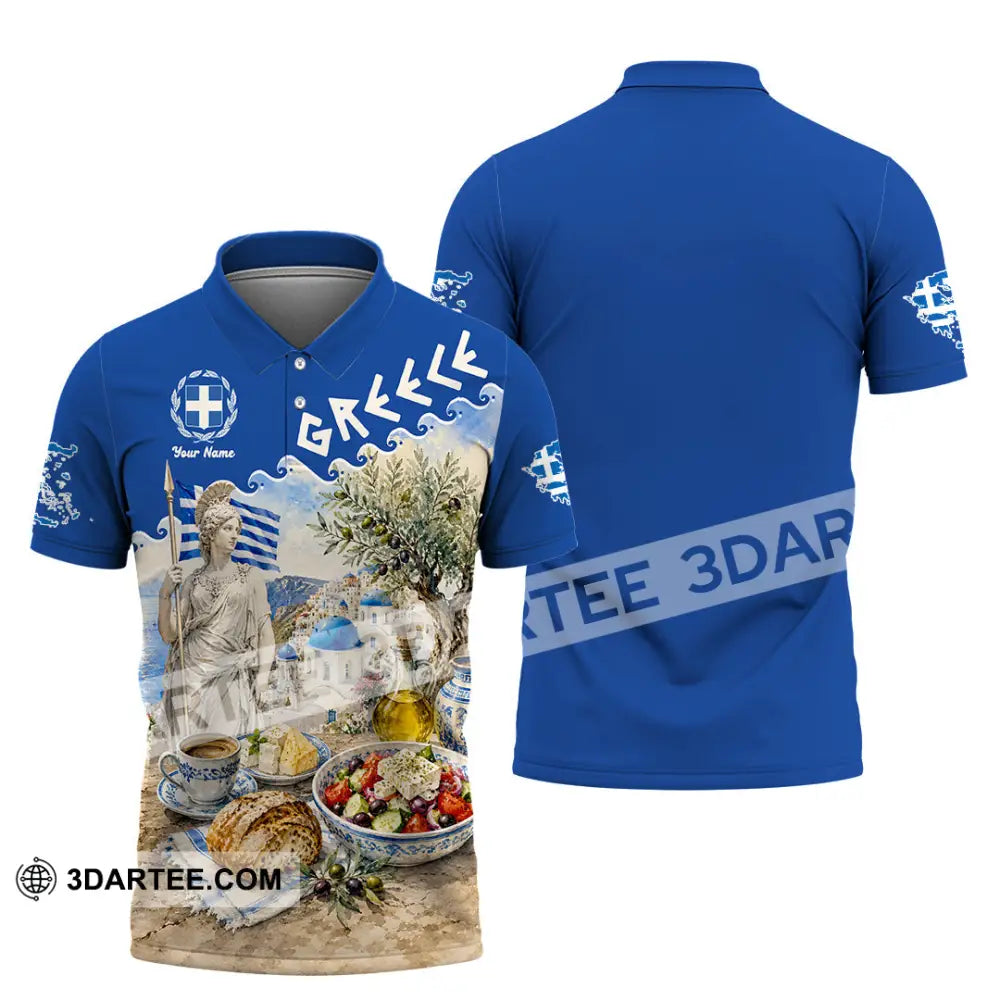Unisex Shirt - Custom Greece Shirt - Polo Shirt / S - T-shirt