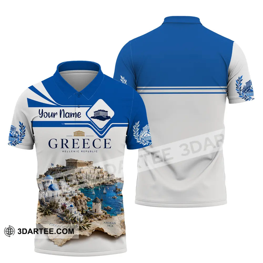 Unisex Shirt - Custom Greece Shirt - Polo Shirt / S - T-shirt