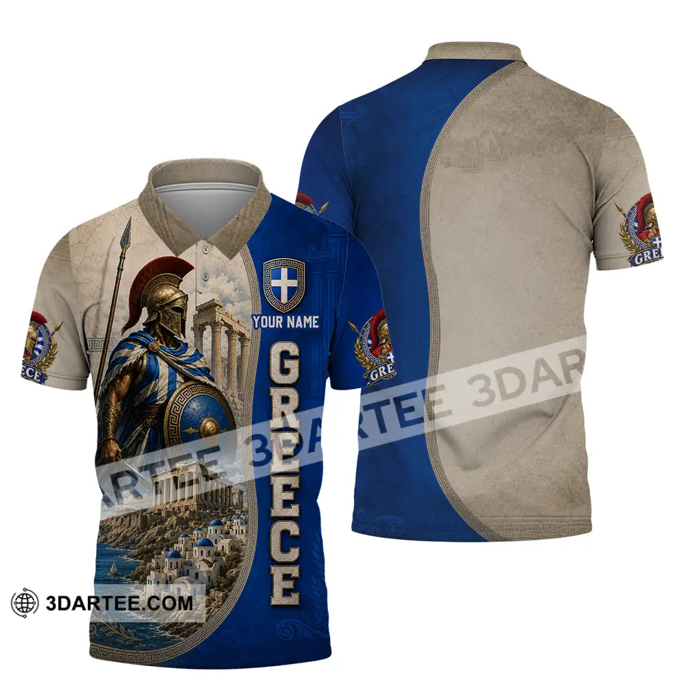 Unisex Shirt - Custom Greece Shirt - Polo Shirt / S - T-shirt