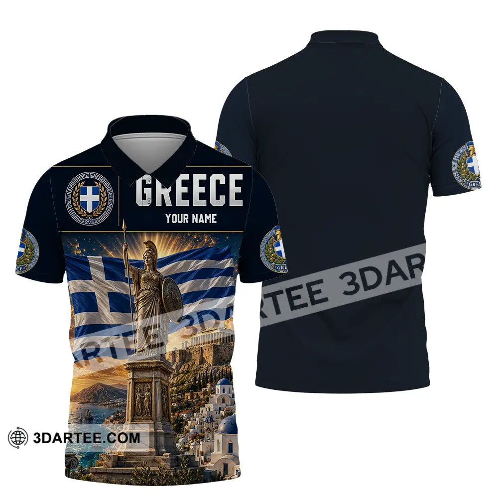 Unisex Shirt - Custom Greece Shirt - Polo Shirt / S - T-shirt