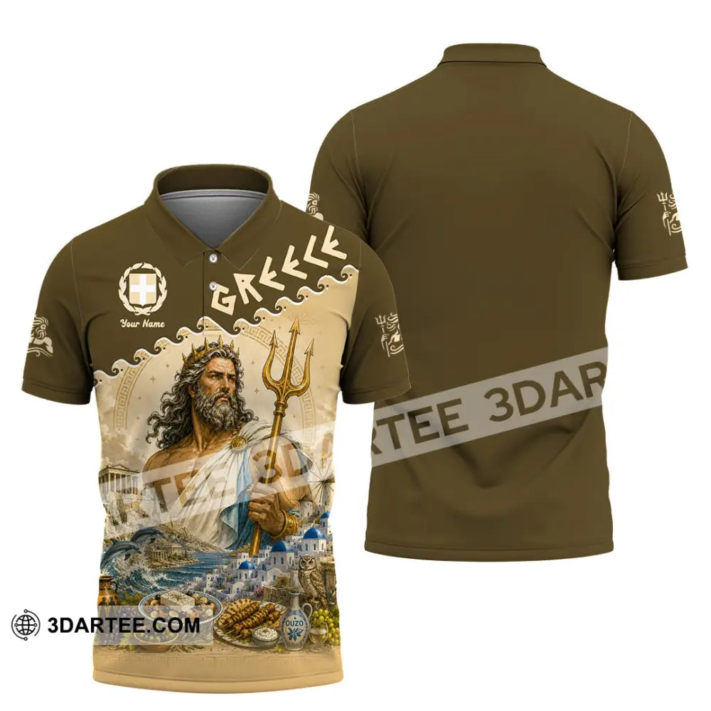 Unisex Shirt - Custom Greece Shirt - Polo Shirt / S - T-shirt