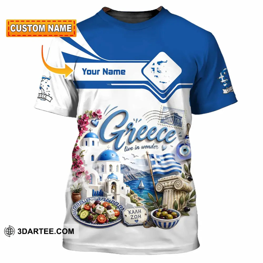 Unisex Shirt - Custom Greece Shirt - T-shirt
