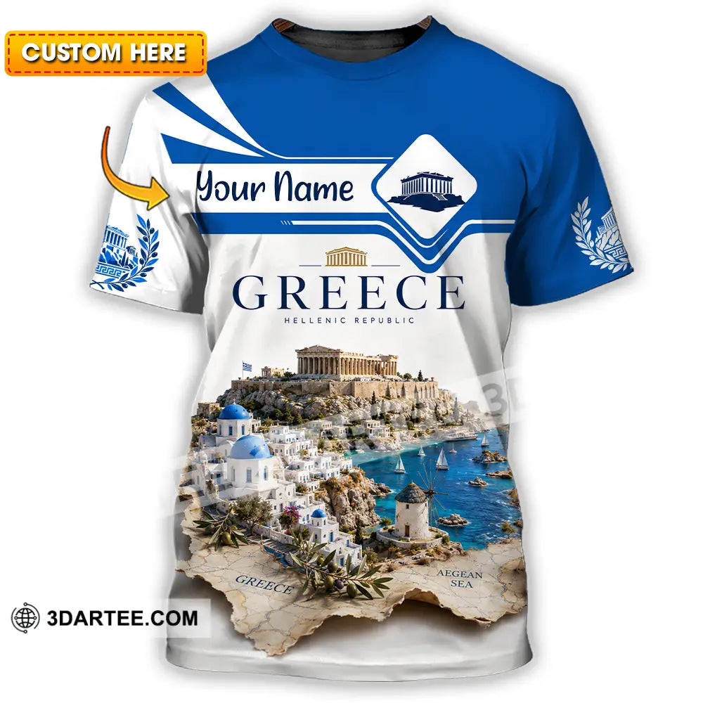 Unisex Shirt - Custom Greece Shirt - T-shirt
