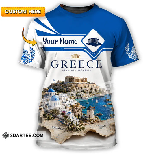 Unisex Shirt - Custom Greece Shirt - T-shirt
