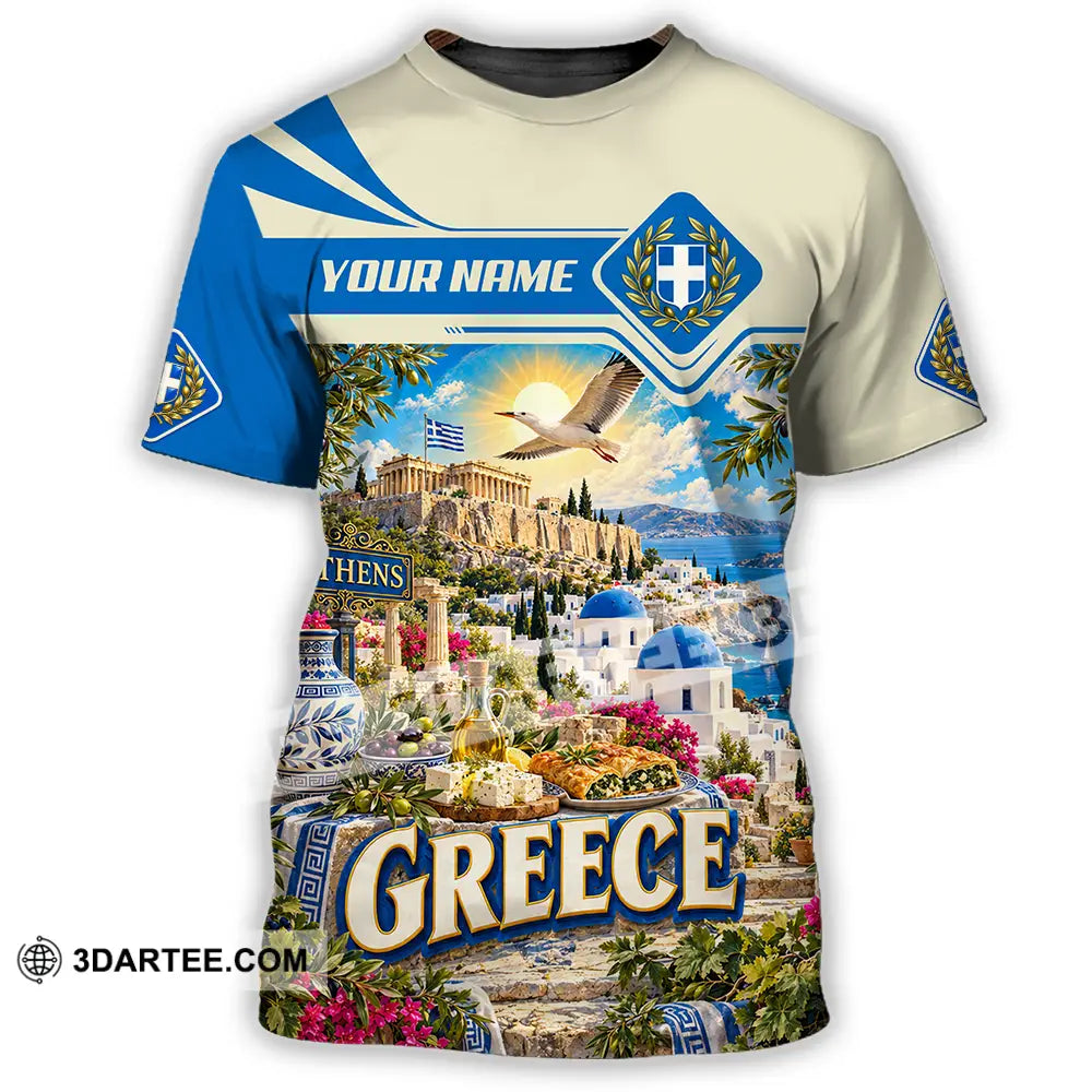 Unisex Shirt - Custom Greece Shirt - T-Shirt / S - T-shirt