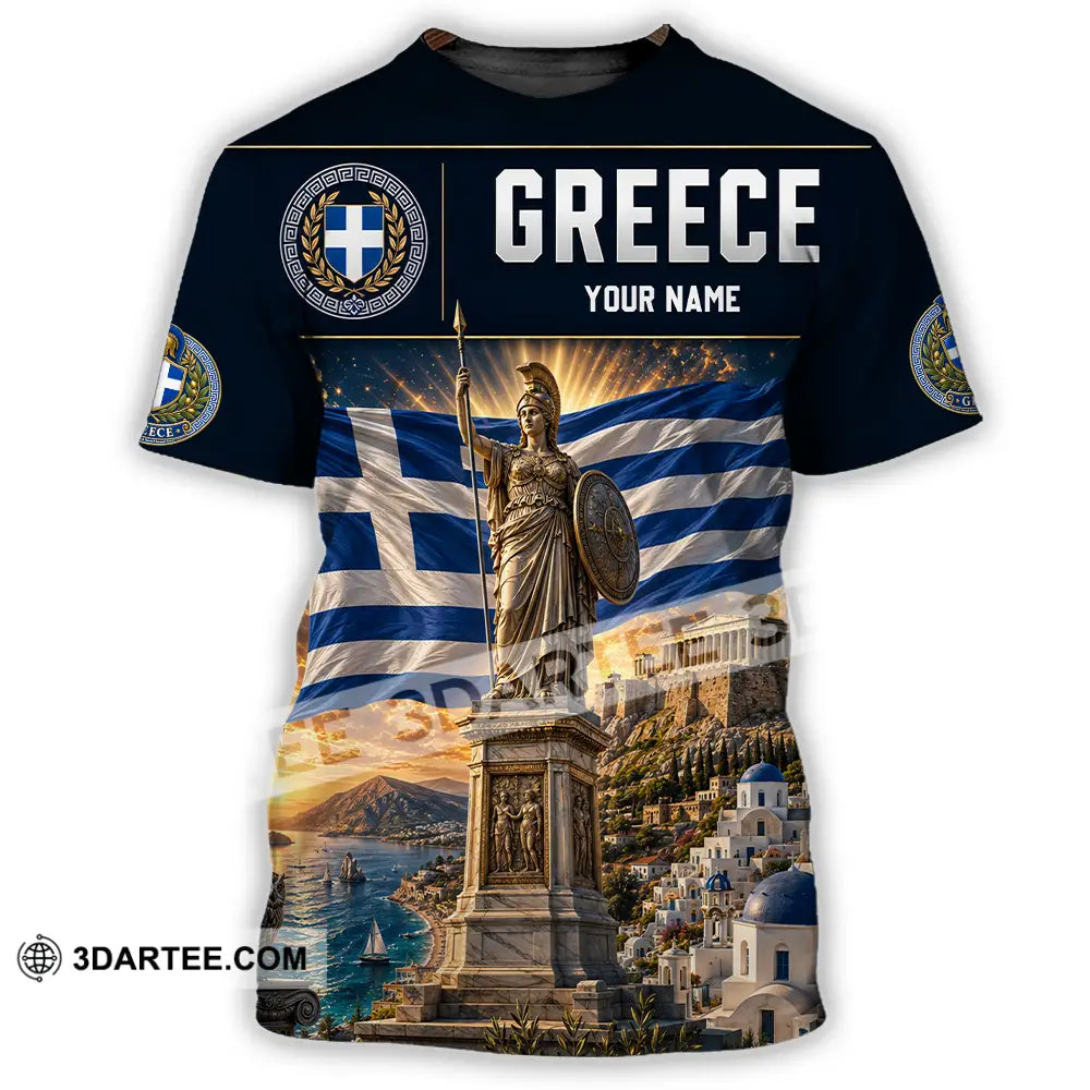 Unisex Shirt - Custom Greece Shirt - T-Shirt / S - T-shirt