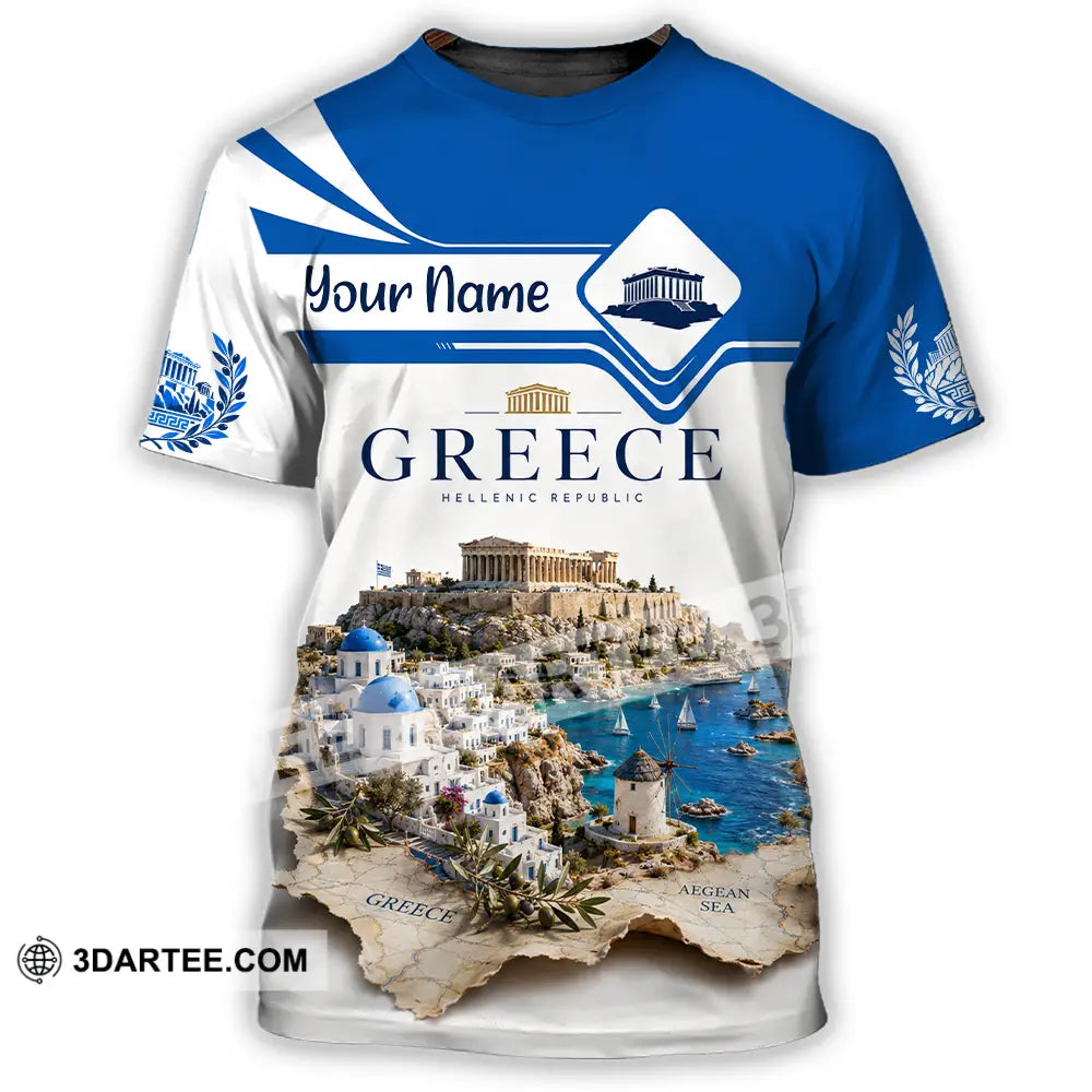 Unisex Shirt - Custom Greece Shirt - T-Shirt / S - T-shirt