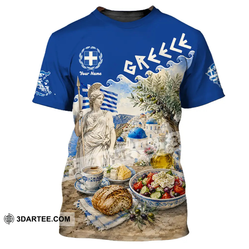 Unisex Shirt - Custom Greece Shirt - T-Shirt / S - T-shirt