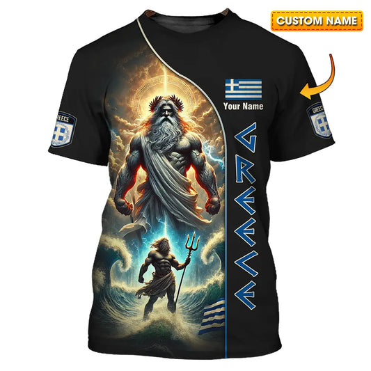Unisex Shirt - Custom Greece Shirt T-Shirt / S T-shirt
