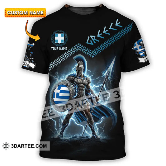 Unisex Shirt - Custom Greece Warrior Shirt T-shirt