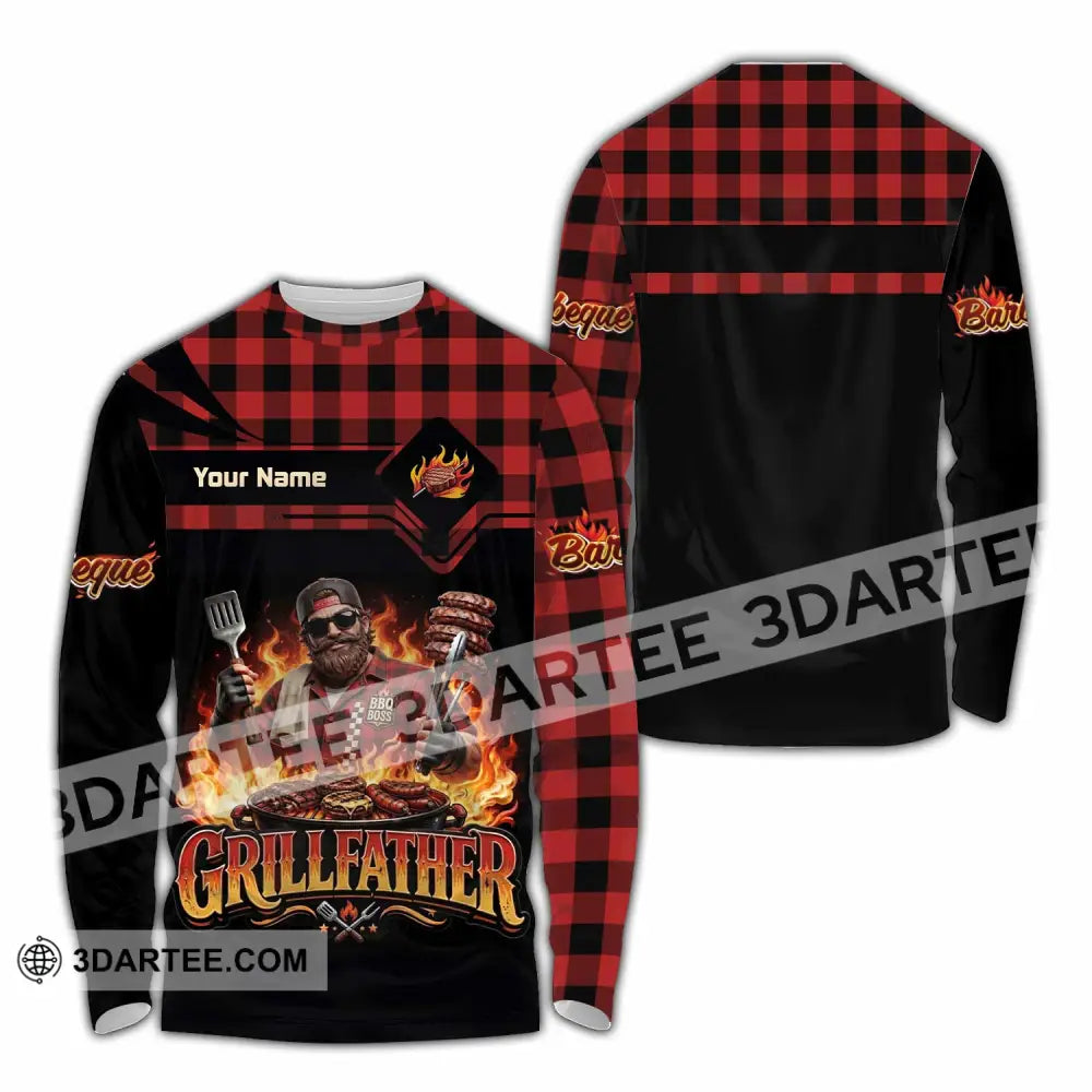 Unisex Shirt - Custom Grillfather Shirt - Long Sleeve Shirt / S - T-shirt