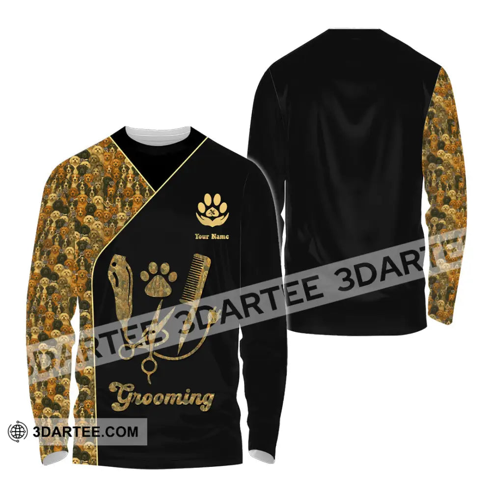 Unisex Shirt - Custom Groomer Shirt Long Sleeve Shirt / S T-shirt