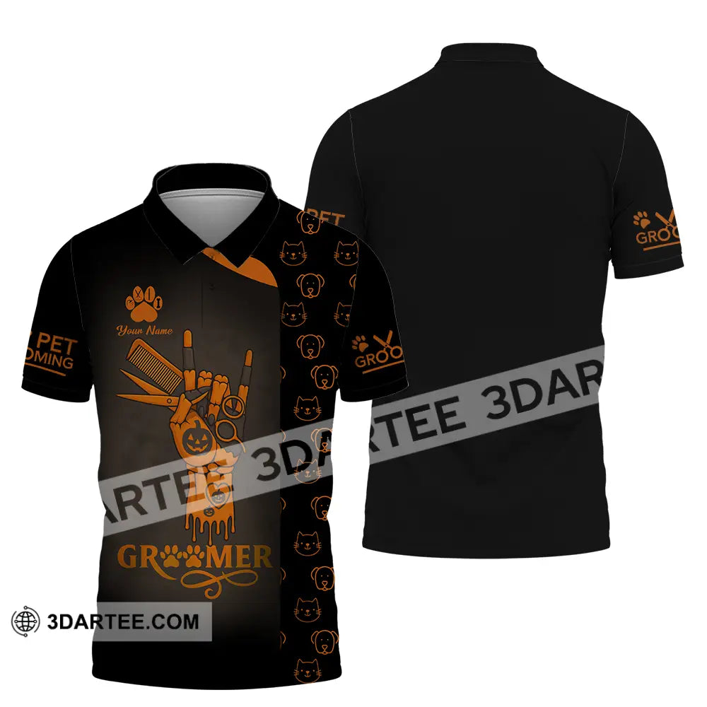 Unisex Shirt - Custom Groomer Shirt Polo Shirt / S T-shirt