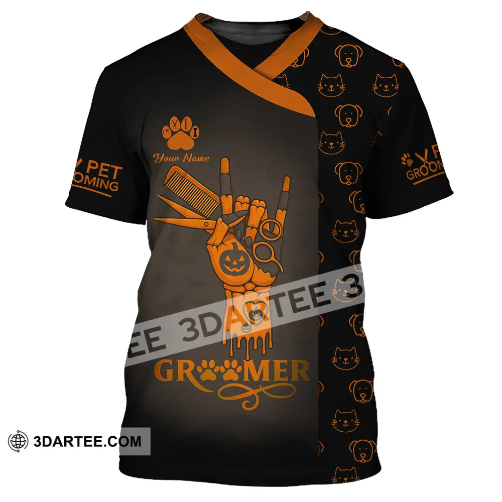 Unisex Shirt - Custom Groomer Shirt T-Shirt / S T-shirt