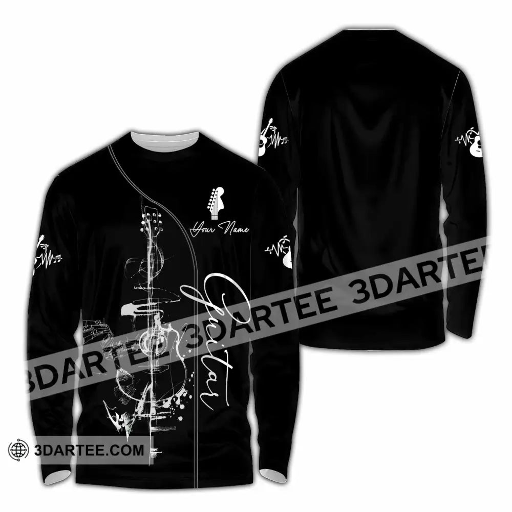Unisex Shirt - Custom Guitar 3D Shirt - Long Sleeve Shirt / S - T-shirt