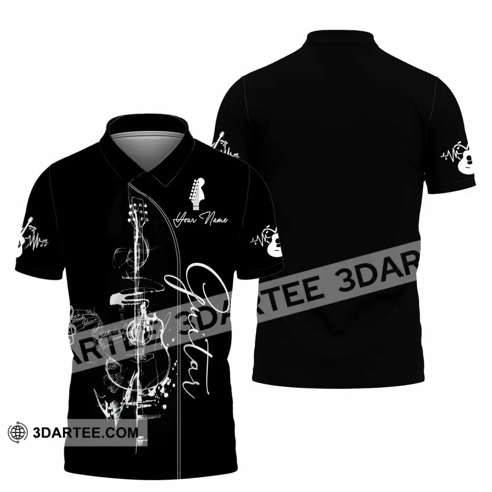 Unisex Shirt - Custom Guitar 3D Shirt - Polo Shirt / S - T-shirt