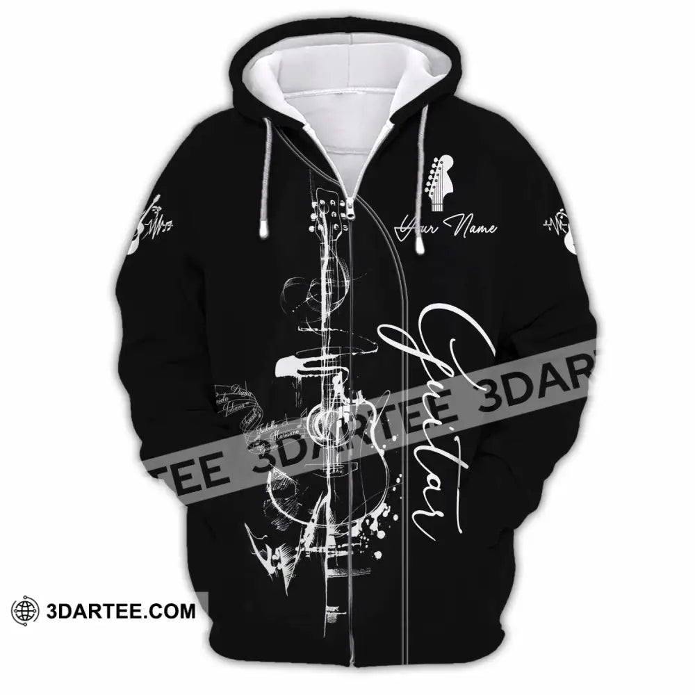 Unisex Shirt - Custom Guitar 3D Shirt - Zipper Hoodie / S - T-shirt