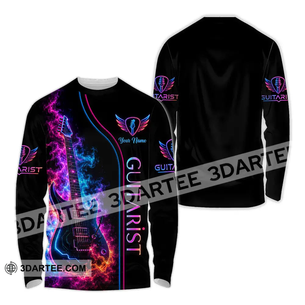 Unisex Shirt - Custom Guitar Shirt - Long Sleeve Shirt / S - T-shirt