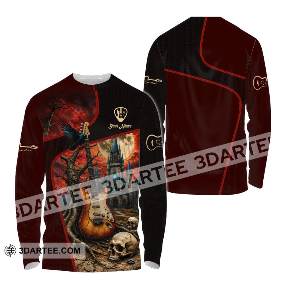 Unisex Shirt - Custom Guitar Shirt - Long Sleeve Shirt / S - T-shirt
