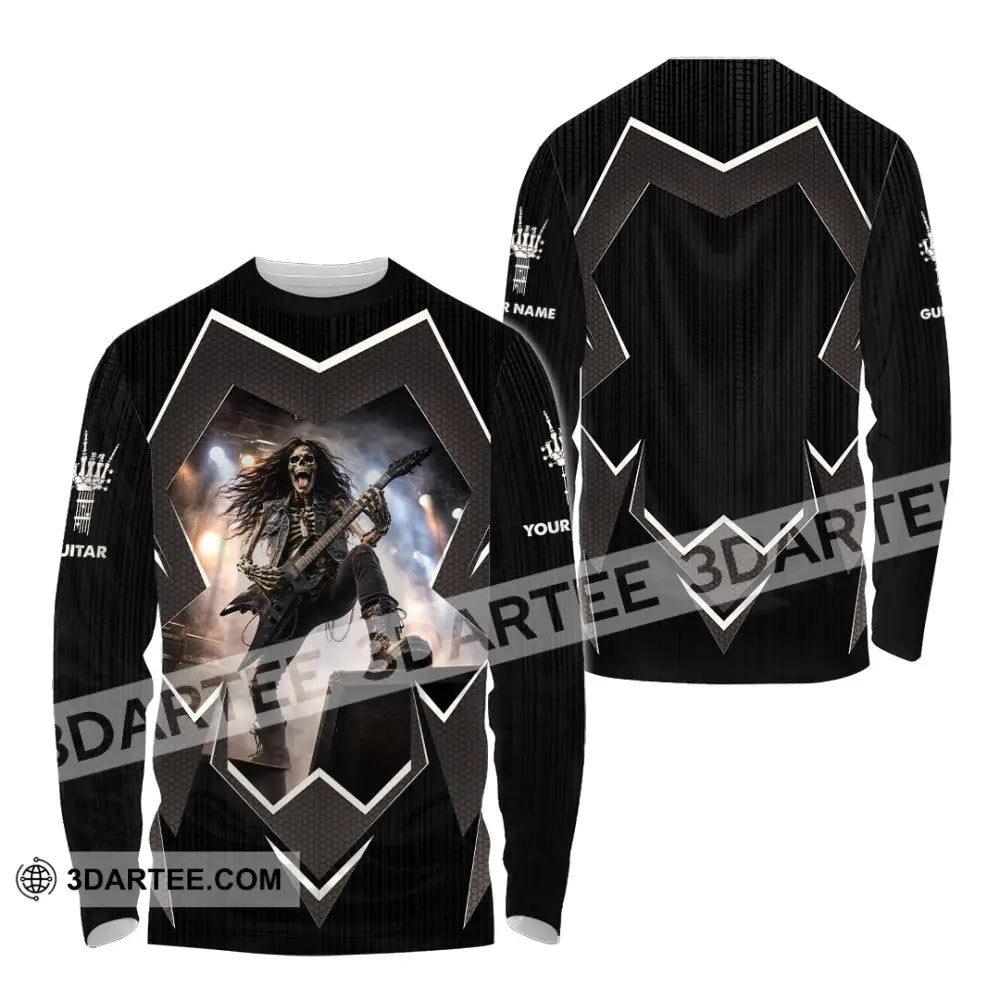 Unisex Shirt - Custom Guitar Shirt - Long Sleeve Shirt / S - T-shirt