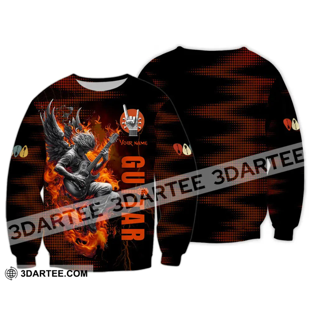 Unisex Shirt - Custom Guitar Player Shirt Long Sleeve / S T-shirt