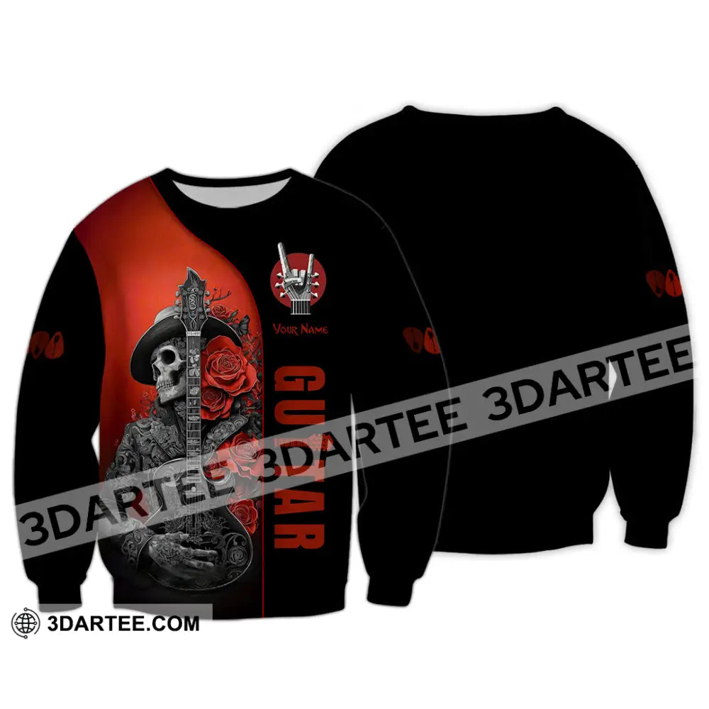 Unisex Shirt - Custom Guitar Player Shirt Long Sleeve / S T-shirt
