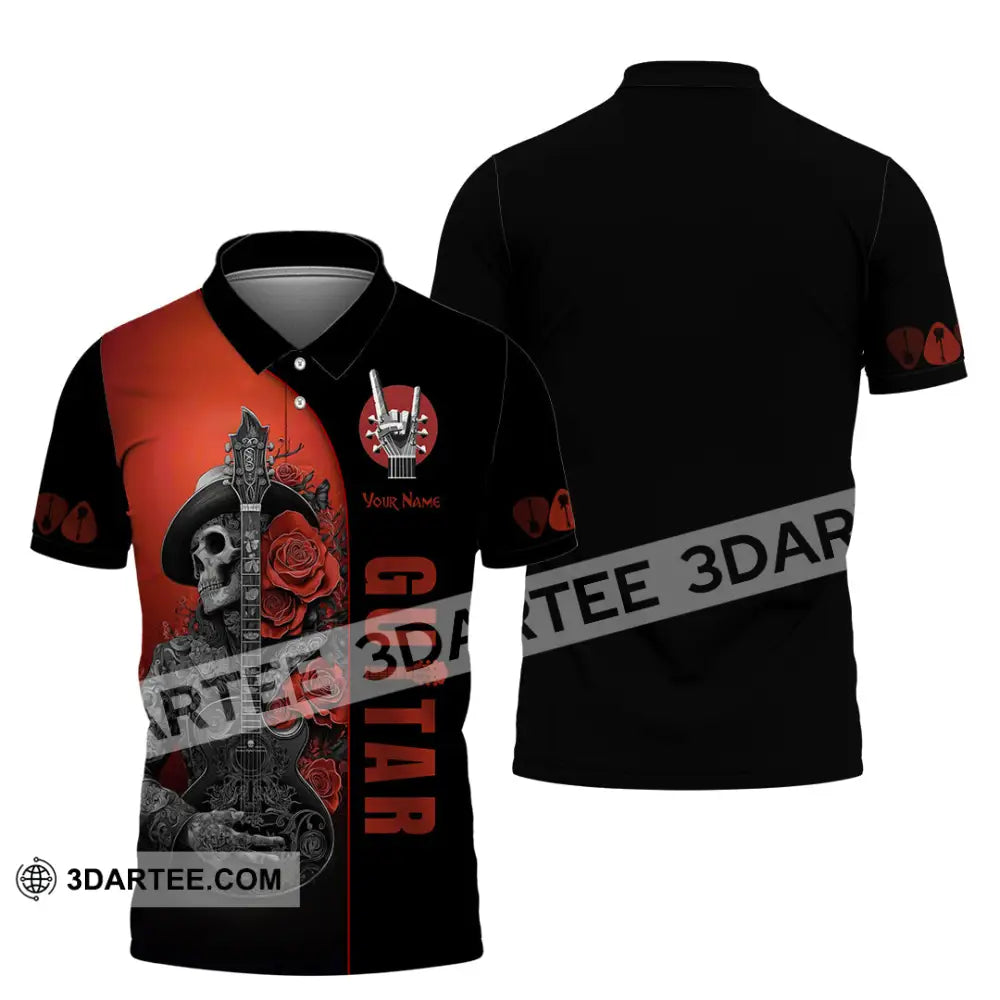 Unisex Shirt - Custom Guitar Player Shirt Polo Shirt / S T-shirt