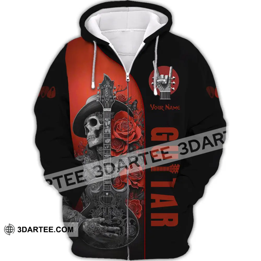 Unisex Shirt - Custom Guitar Player Shirt Zipper Hoodie / S T-shirt