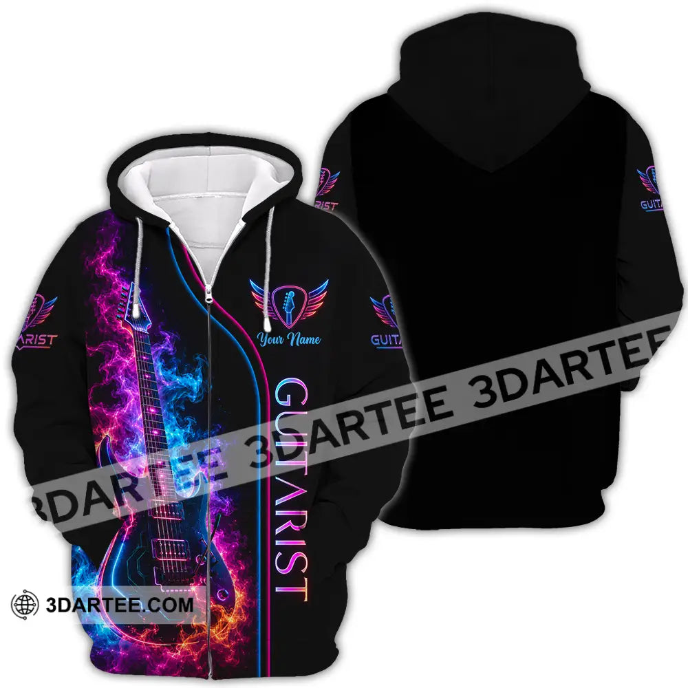 Unisex Shirt - Custom Guitar Shirt - Zipper Hoodie / S - T-shirt