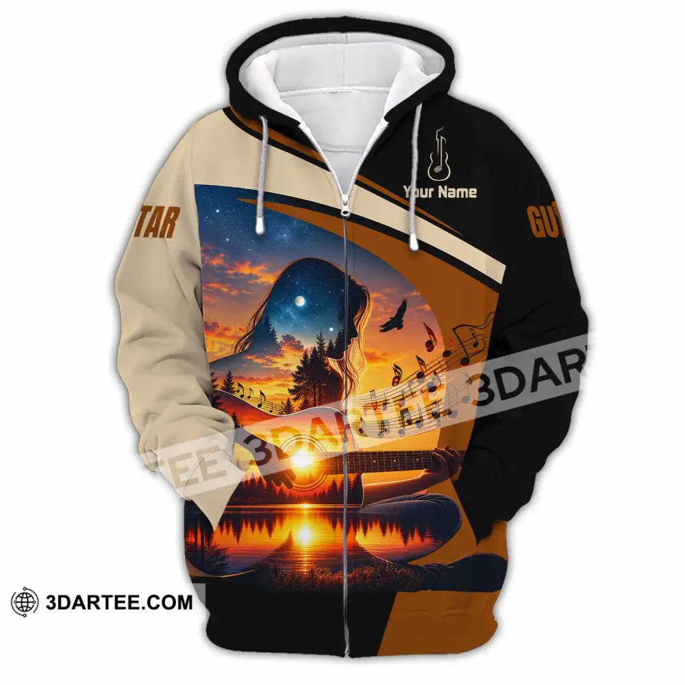 Unisex Shirt - Custom Guitar Shirt - Zipper Hoodie / S - T-shirt