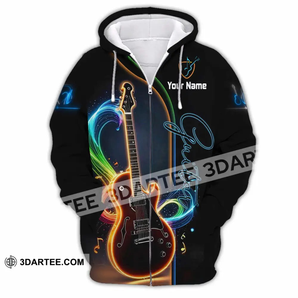 Unisex Shirt - Custom Guitar Shirt - Zipper Hoodie / S - T-shirt