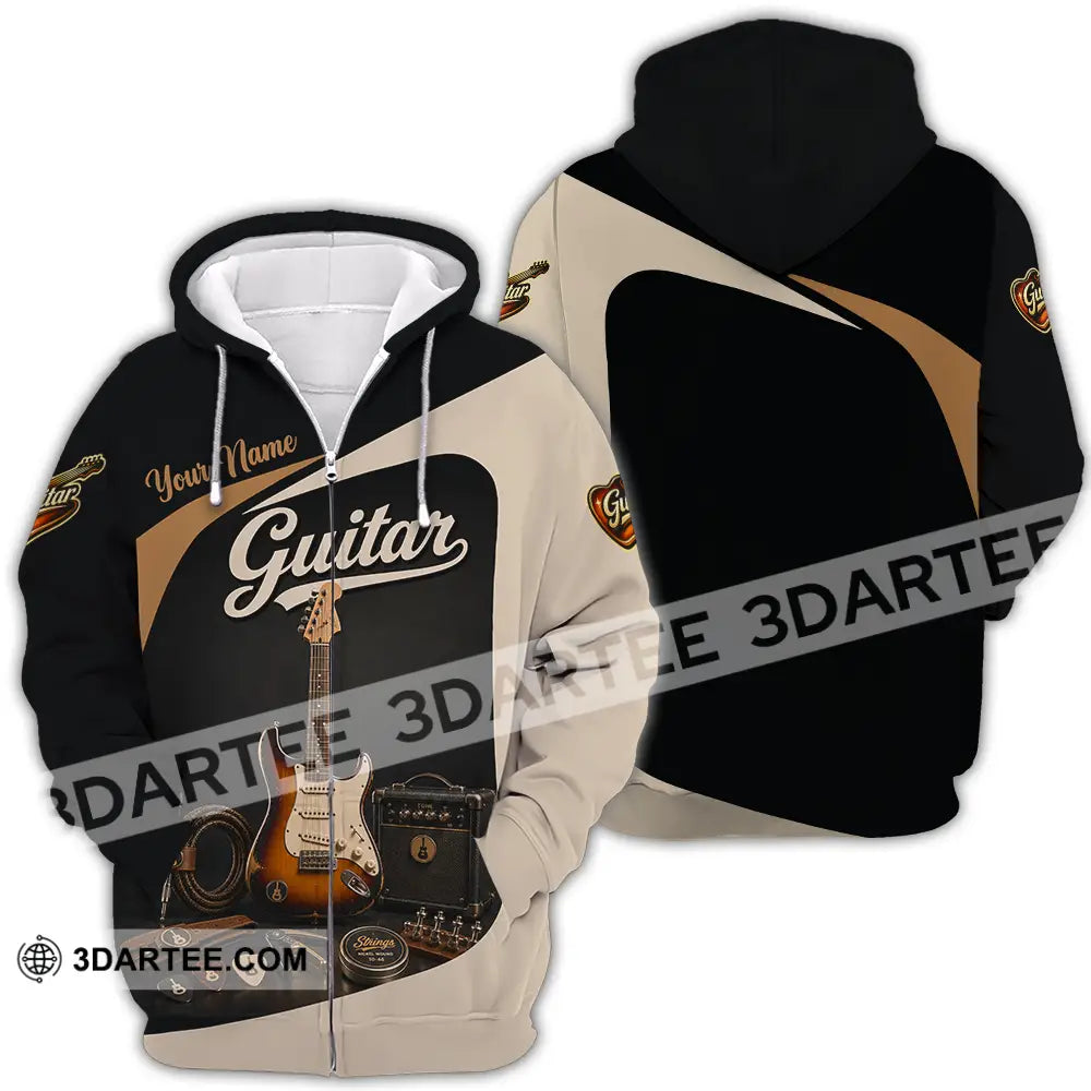 Unisex Shirt - Custom Guitar Shirt - Zipper Hoodie / S - T-shirt