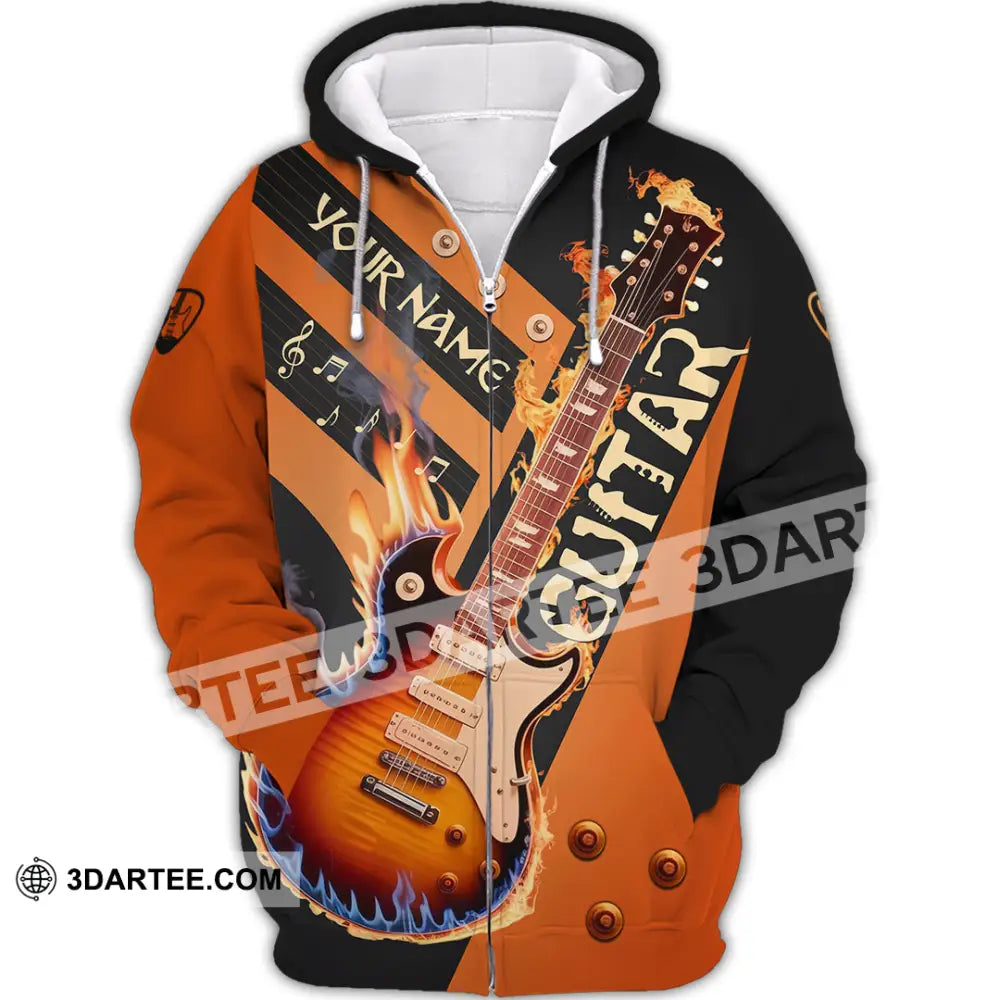 Unisex Shirt - Custom Guitar Shirt - Zipper Hoodie / S - T-shirt