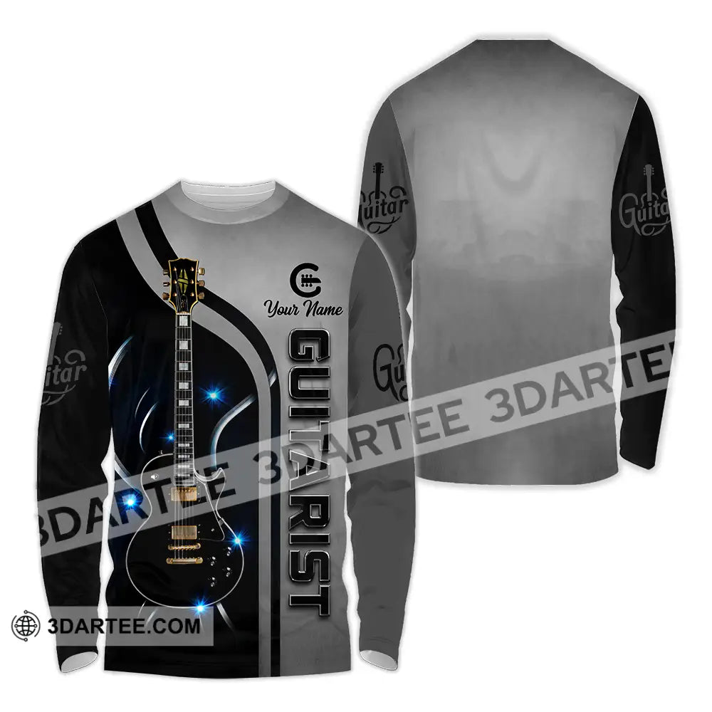 Unisex Shirt - Custom Guitarist Shirt - Long Sleeve Shirt / S - T-shirt