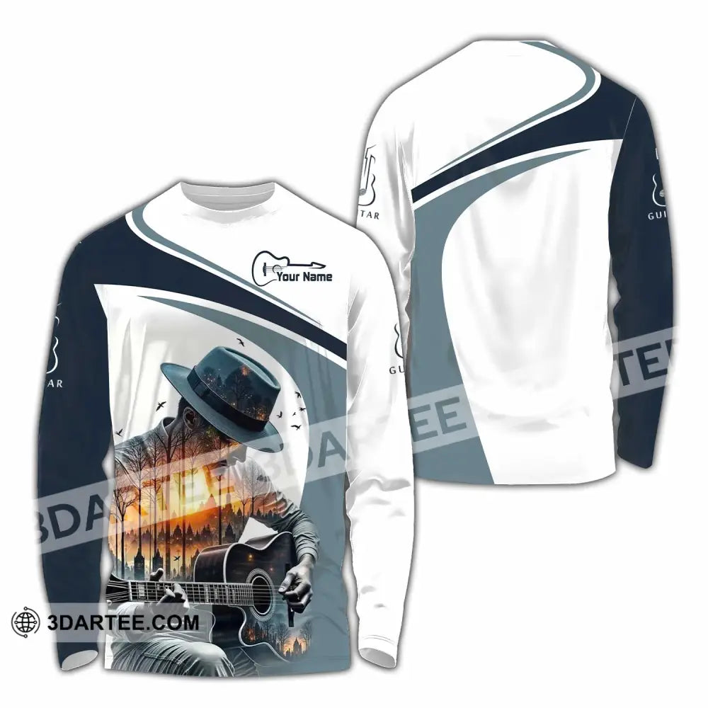 Unisex Shirt - Custom Guitarist Shirt - Long Sleeve Shirt / S - T-shirt