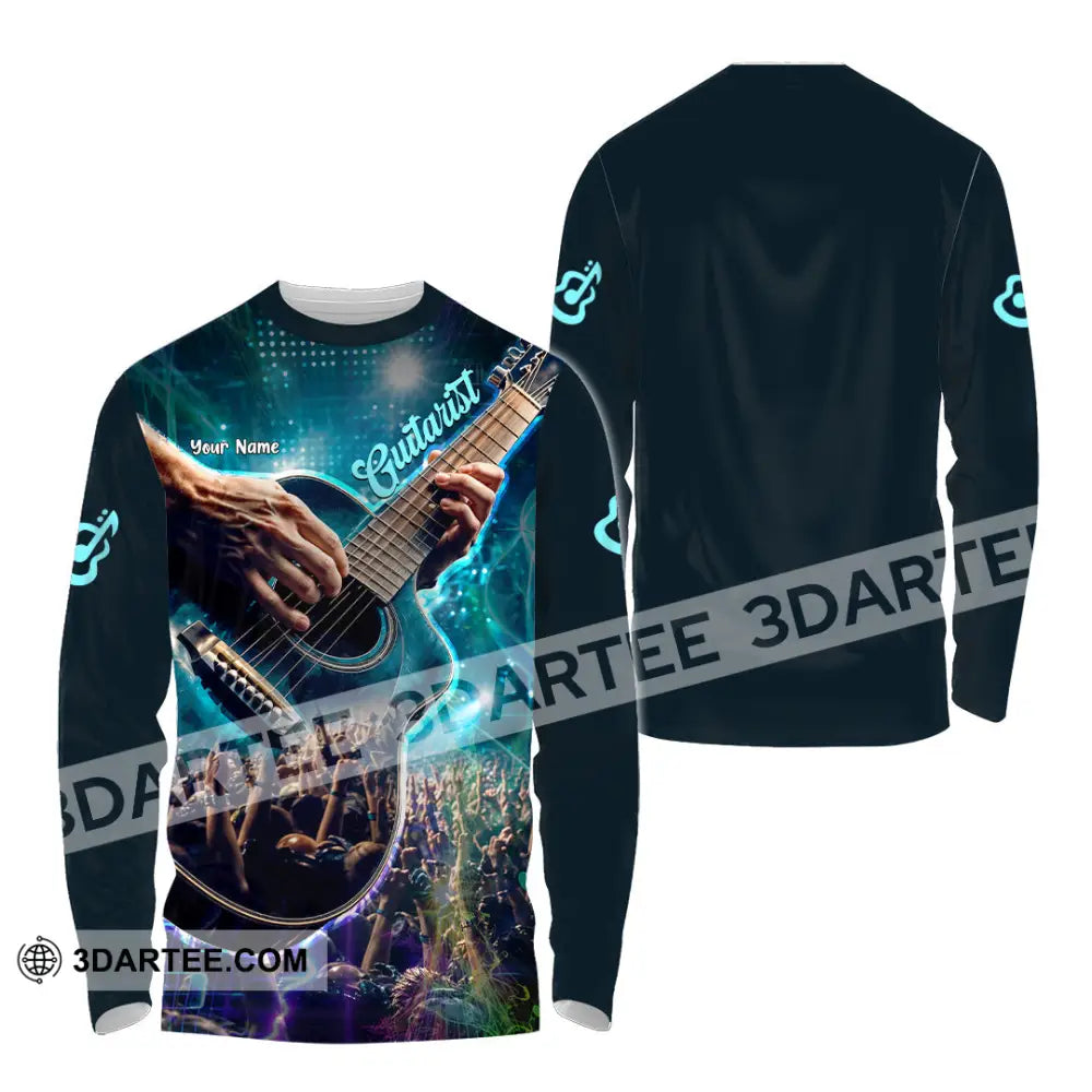 Unisex Shirt - Custom Guitarist Shirt - Long Sleeve Shirt / S - T-shirt