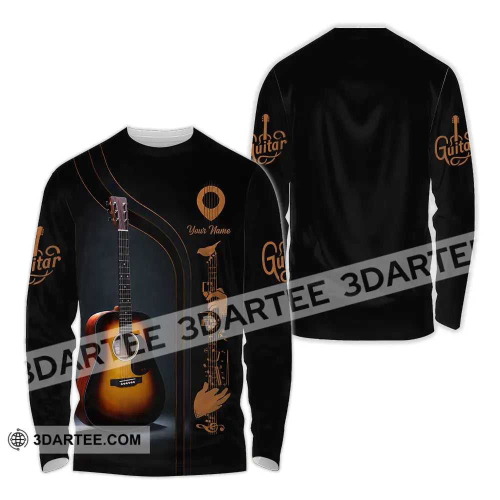 Unisex Shirt - Custom Guitarist Shirt - Long Sleeve Shirt / S - T-shirt