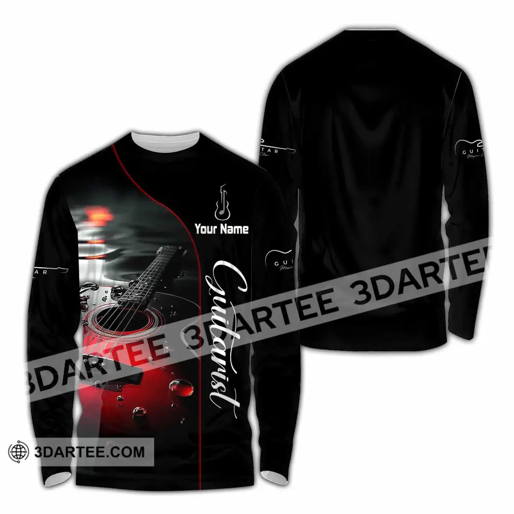 Unisex Shirt - Custom Guitarist Shirt - Long Sleeve Shirt / S - T-shirt