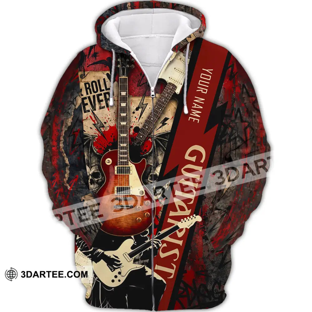 Unisex Shirt - Custom Guitarist Shirt - Zipper Hoodie / S - T-shirt