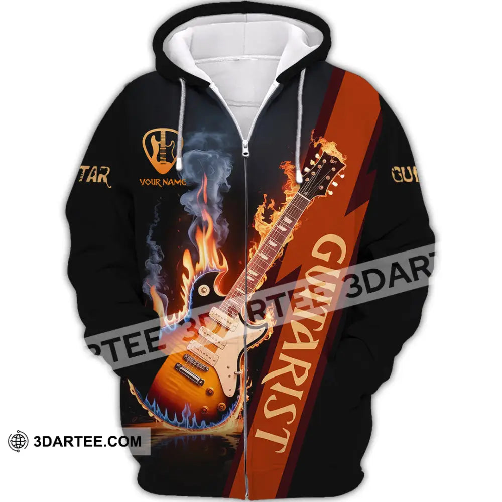 Unisex Shirt - Custom Guitarist Shirt - Zipper Hoodie / S - T-shirt