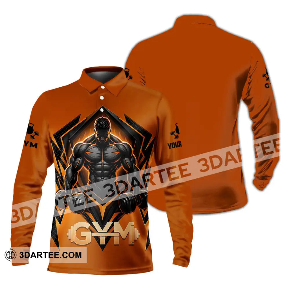 Unisex Shirt - Custom Gym Shirt - Long Sleeve Polo / S - T-shirt