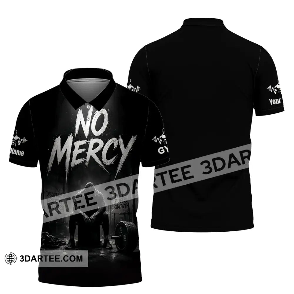 Unisex Shirt - Custom Gym No Mercy Shirt - Polo Shirt / S - T-shirt