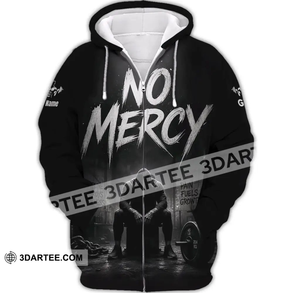 Unisex Shirt - Custom Gym No Mercy Shirt - Zipper Hoodie / S - T-shirt