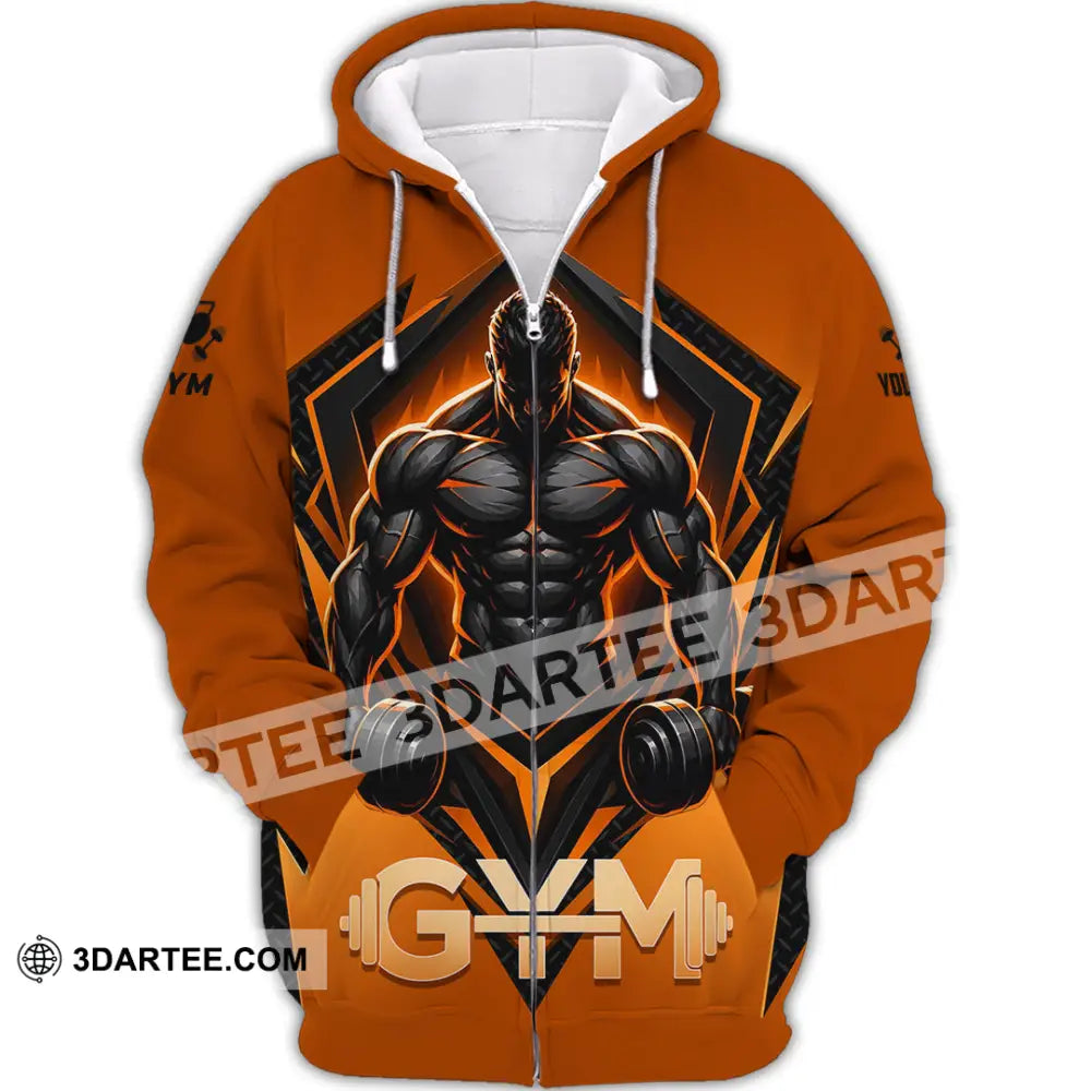 Unisex Shirt - Custom Gym Shirt - Zipper Hoodie / S - T-shirt