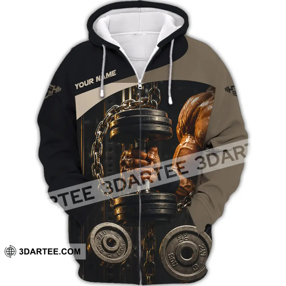 Unisex Shirt - Custom Gym Shirt - Zipper Hoodie / S - T-shirt