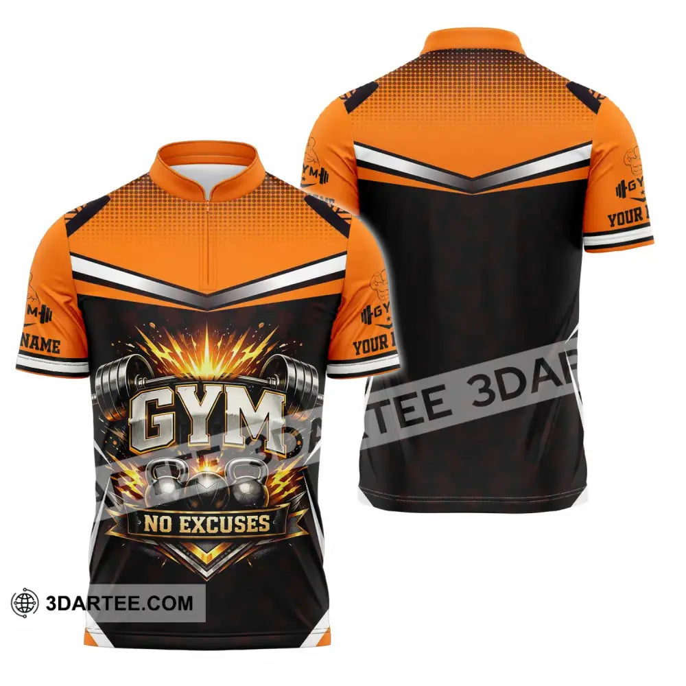 Unisex Shirt - Custom Gym Shirt - Zipper Polo Shirt / S - T-shirt