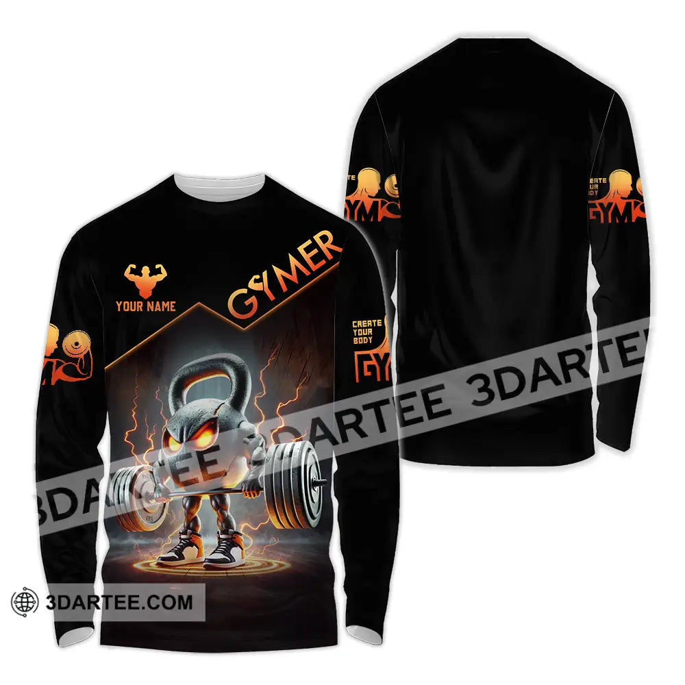 Unisex Shirt - Custom Gymer Lover Shirt Long Sleeve Shirt / S T-shirt